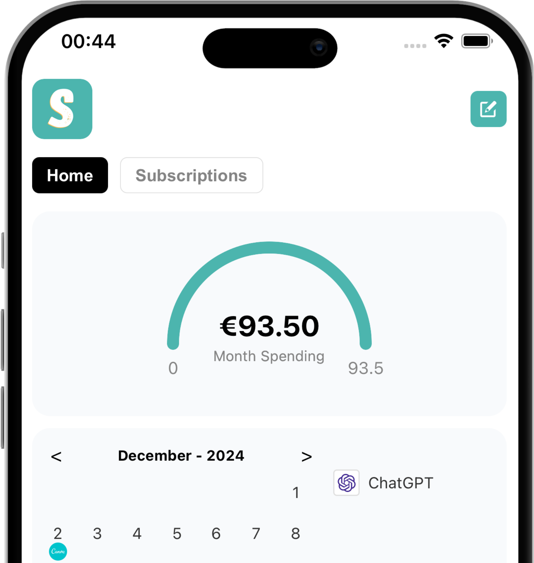 app mockup